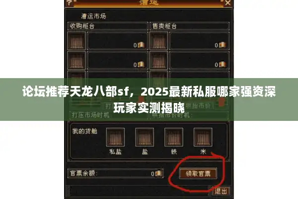 论坛推荐天龙八部sf,2025最新私服哪家强资深玩家实测揭晓 论坛推荐天龙八部sf,2025最新私服哪家强资深玩家实测揭晓