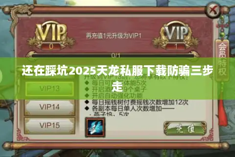 还在踩坑2025天龙私服下载防骗三步走