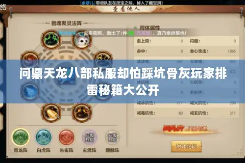 问鼎天龙八部私服却怕踩坑骨灰玩家排雷秘籍大公开