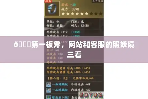 🔍第一板斧,网站和客服的照妖镜三看 🔍第一板斧,网站和客服的照妖镜三看