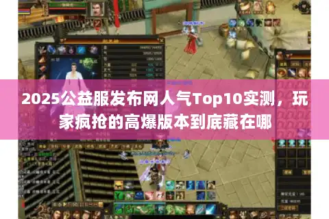 2025公益服发布网人气Top10实测，玩家疯抢的高爆版本到底藏在哪