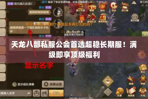 天龙八部私服公会首选超稳长期服!满级即享顶级福利 天龙八部私服公会首选超稳长期服!满级即享顶级福利