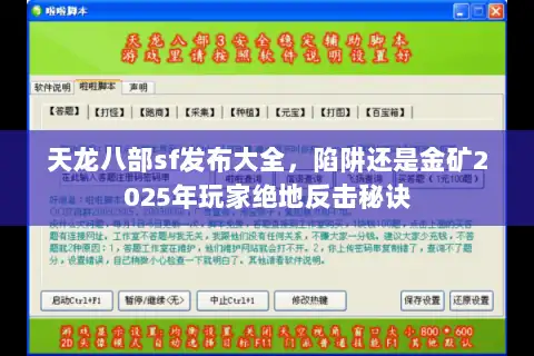 天龙八部sf发布大全，陷阱还是金矿2025年玩家绝地反击秘诀