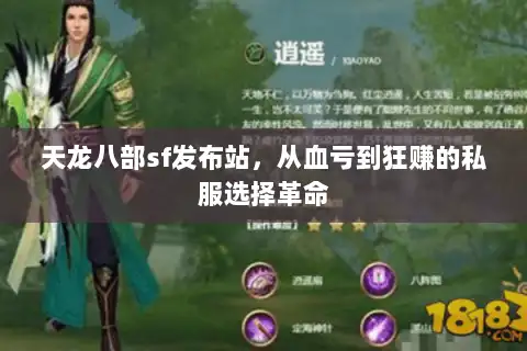 天龙八部sf发布站，从血亏到狂赚的私服选择革命