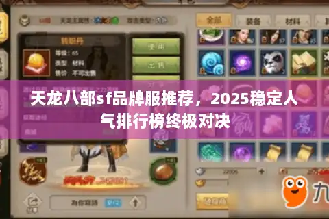 天龙八部sf品牌服推荐，2025稳定人气排行榜终极对决