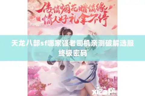 天龙八部sf哪家强老司机亲测破解选服终极密码