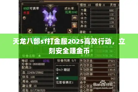 天龙八部sf打金服2025高效行动，立刻安全赚金币
