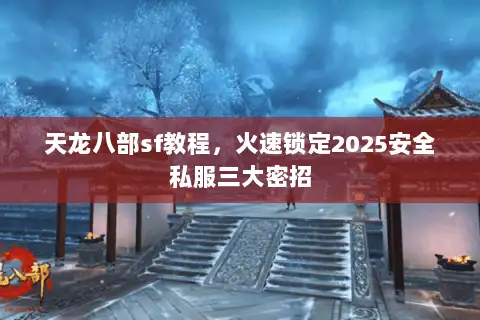 天龙八部sf教程，火速锁定2025安全私服三大密招