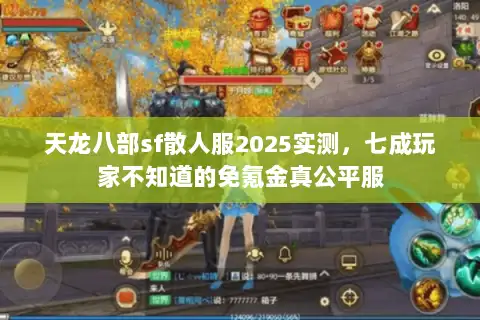 天龙八部sf散人服2025实测，七成玩家不知道的免氪金真公平服