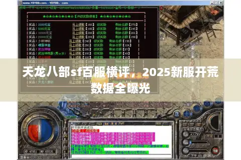 天龙八部sf百服横评，2025新服开荒数据全曝光