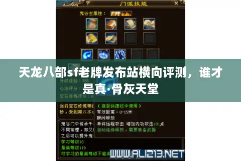 天龙八部sf老牌发布站横向评测，谁才是真·骨灰天堂