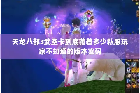 天龙八部3武圣卡到底藏着多少私服玩家不知道的版本密码