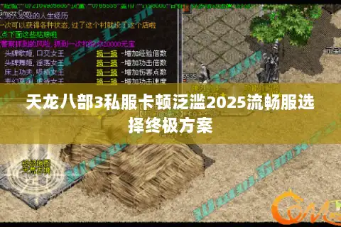 天龙八部3私服卡顿泛滥2025流畅服选择终极方案