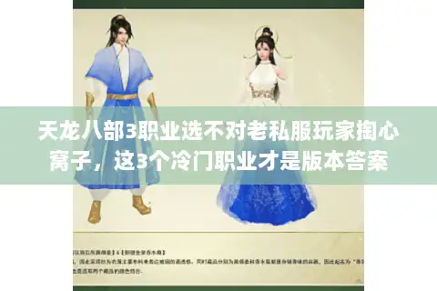 天龙八部3职业选不对老私服玩家掏心窝子，这3个冷门职业才是版本答案