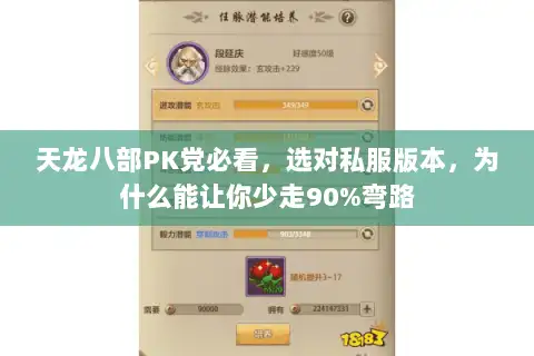 天龙八部PK党必看,选对私服版本,为什么能让你少走90%弯路 天龙八部PK党必看,选对私服版本,为什么能让你少走90%弯路