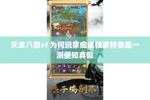 天龙八部sf 为何玩家痴迷独家特色服一测便知真假