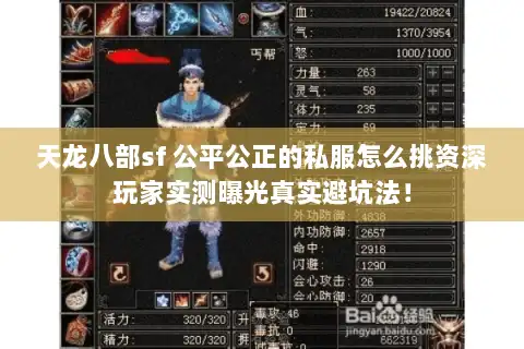 天龙八部sf 公平公正的私服怎么挑资深玩家实测曝光真实避坑法! 天龙八部sf 公平公正的私服怎么挑资深玩家实测曝光真实避坑法!