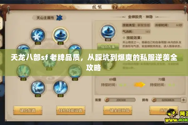 天龙八部sf 老牌品质，从踩坑到爆爽的私服逆袭全攻略