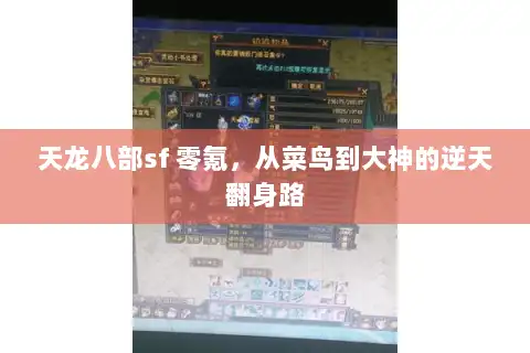 天龙八部sf 零氪，从菜鸟到大神的逆天翻身路