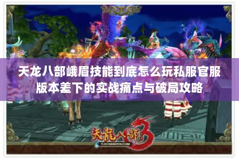 天龙八部峨眉技能到底怎么玩私服官服版本差下的实战痛点与破局攻略