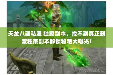 天龙八部私服 独家副本，找不到真正刺激独家副本解锁秘籍大曝光！