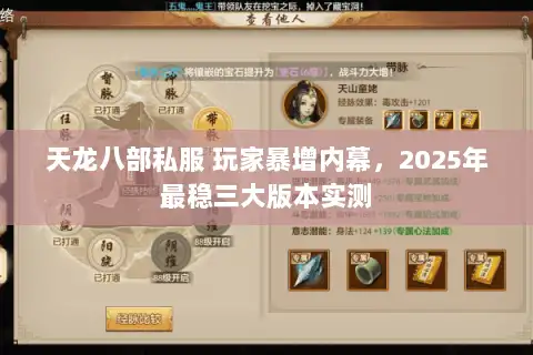 天龙八部私服 玩家暴增内幕，2025年最稳三大版本实测
