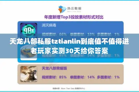 天龙八部私服tztianlin到底值不值得进老玩家实测30天给你答案