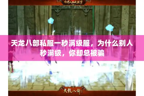 天龙八部私服一秒满级服，为什么别人秒满级，你却总被骗