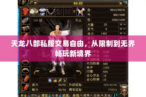 天龙八部私服交易自由,从限制到无界畅玩新境界 天龙八部私服交易自由,从限制到无界畅玩新境界