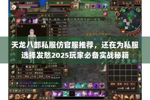 天龙八部私服仿官服推荐，还在为私服选择发愁2025玩家必备实战秘籍