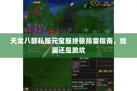 天龙八部私服元宝服终极排雷指南,捡漏还是跳坑 天龙八部私服元宝服终极排雷指南,捡漏还是跳坑