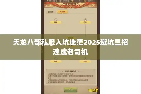 天龙八部私服入坑迷茫2025避坑三招速成老司机