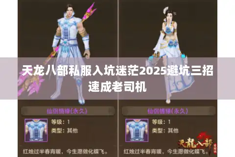 天龙八部私服入坑迷茫2025避坑三招速成老司机