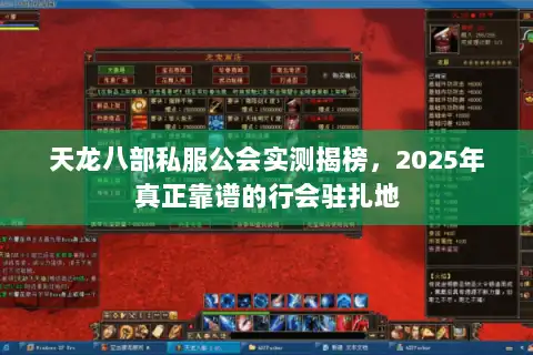 天龙八部私服公会实测揭榜，2025年真正靠谱的行会驻扎地