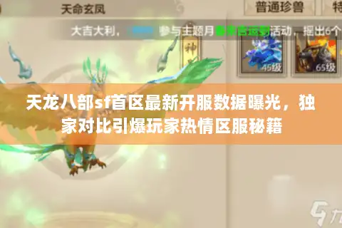 天龙八部sf首区最新开服数据曝光，独家对比引爆玩家热情区服秘籍