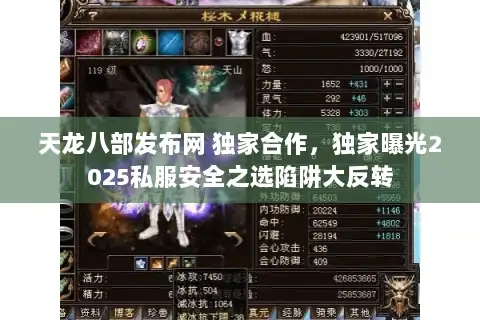 天龙八部发布网 独家合作，独家曝光2025私服安全之选陷阱大反转