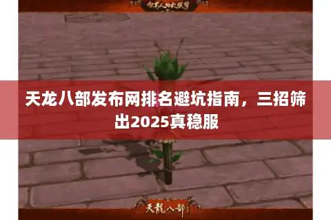 天龙八部发布网排名避坑指南，三招筛出2025真稳服