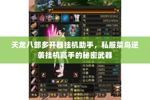 天龙八部多开器挂机助手,私服菜鸟逆袭挂机高手的秘密武器 天龙八部多开器挂机助手,私服菜鸟逆袭挂机高手的秘密武器