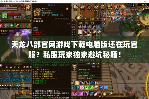 天龙八部官网游戏下载电脑版还在玩官服？私服玩家独家避坑秘籍！