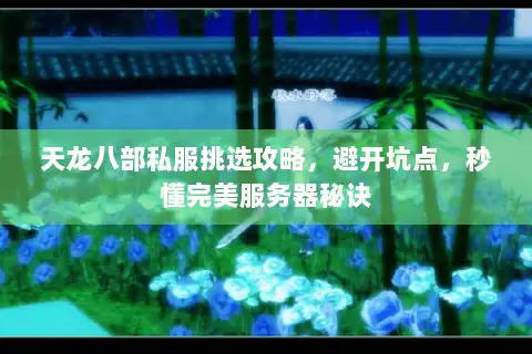 天龙八部私服挑选攻略，避开坑点，秒懂完美服务器秘诀