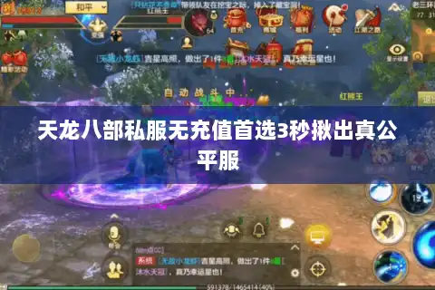 天龙八部私服无充值首选3秒揪出真公平服