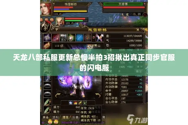 天龙八部私服更新总慢半拍3招揪出真正同步官服的闪电服 天龙八部私服更新总慢半拍3招揪出真正同步官服的闪电服