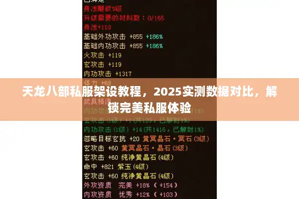 天龙八部私服架设教程,2025实测数据对比,解锁完美私服体验 天龙八部私服架设教程,2025实测数据对比,解锁完美私服体验