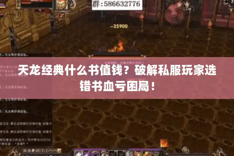 天龙经典什么书值钱？破解私服玩家选错书血亏困局！