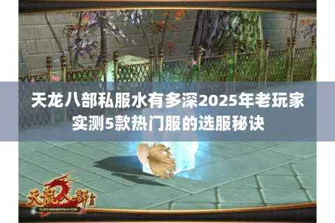 天龙八部私服水有多深2025年老玩家实测5款热门服的选服秘诀