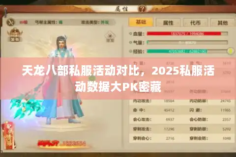 天龙八部私服活动对比,2025私服活动数据大PK密藏 天龙八部私服活动对比,2025私服活动数据大PK密藏