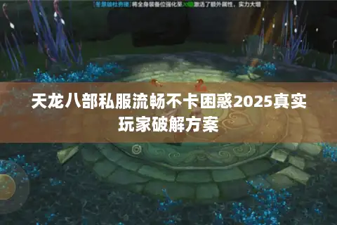 天龙八部私服流畅不卡困惑2025真实玩家破解方案