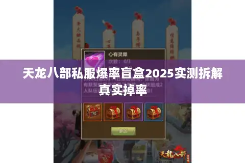 天龙八部私服爆率盲盒2025实测拆解真实掉率