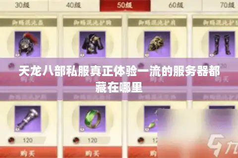 天龙八部私服真正体验一流的服务器都藏在哪里 天龙八部私服真正体验一流的服务器都藏在哪里