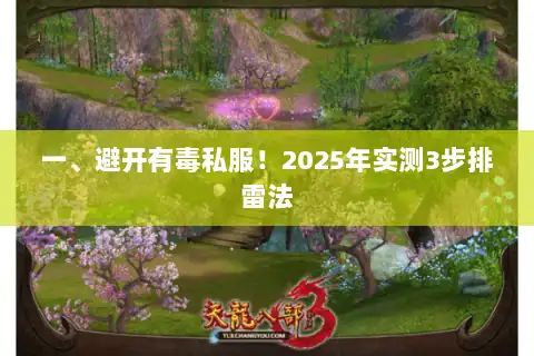 一、避开有毒私服！2025年实测3步排雷法